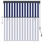 Estor enrollable de exterior azul y blanco 140x250 cm by , Blinds and blinds - Ref: Foro24-145967, Price: 57,74 €, Discount: %