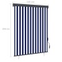 Estor enrollable de exterior azul y blanco 140x250 cm by , Blinds and blinds - Ref: Foro24-145967, Price: 57,74 €, Discount: %