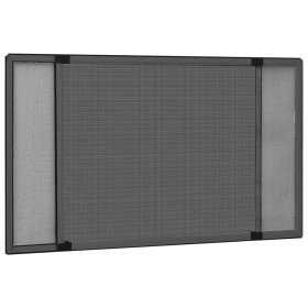 Mosquitera extensible de ventanas gris antracita