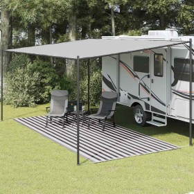 Alfombra de tienda de campaña gris antracita y blanca 250x550cm by , Tent Accessories - Ref: Foro24-310826, Price: 35,37 €, D...