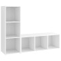 Muebles de salón 2 piezas madera ingeniería blanco 107x35x37 cm | Foro24.es | Tu tienda online para hogar, jardín y más Foro24.es