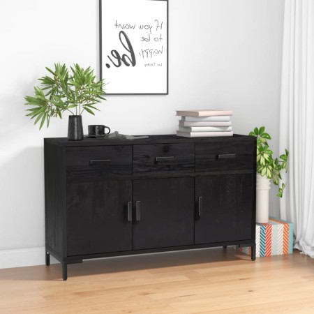 Aparador de madera maciza de pino negro 110x35x70 cm by , Sideboards - Ref: Foro24-349920, Price: 255,31 €, Discount: %