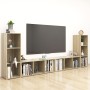 Muebles de salón 4 pzas madera ingeniería roble 107x35x37 cm | Foro24.es | Tu tienda online para hogar, jardín y más Foro24.es