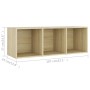 Muebles de salón 4 pzas madera ingeniería roble 107x35x37 cm | Foro24.es | Tu tienda online para hogar, jardín y más Foro24.es