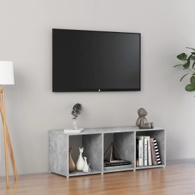 Mueble de TV madera contrachapada gris hormigón