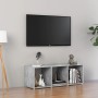 Mueble de TV madera contrachapada gris hormigón 107x35x37 cm | Foro24.es | Tu tienda online para hogar, jardín y más Foro24.es
