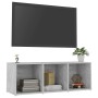 Mueble de TV madera contrachapada gris hormigón 107x35x37 cm | Foro24.es | Tu tienda online para hogar, jardín y más Foro24.es