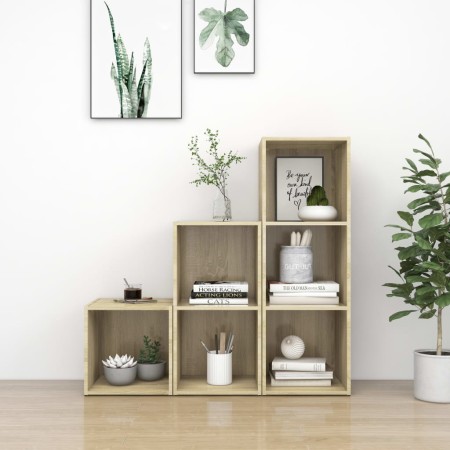 Muebles de salón 3 piezas madera de ingeniería roble Sonoma | Foro24.es | Tu tienda online para hogar, jardín y más Foro24.es