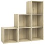 Muebles de salón 3 piezas madera de ingeniería roble Sonoma | Foro24.es | Tu tienda online para hogar, jardín y más Foro24.es