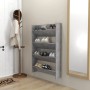Zapateros de pared 2 uds contrachapada gris hormigón 80x18x60cm by , Shoe racks and shoe organizers - Ref: Foro24-806750, Pri...