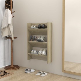 Zapatero de pared madera contrachapada roble