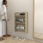 Zapatero de pared madera contrachapada roble Sonoma 60x18x90 cm | Foro24.es | Tu tienda online para hogar, jardín y más Foro24.es