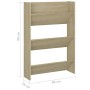 Zapatero de pared madera contrachapada roble Sonoma 60x18x90 cm | Foro24.es | Tu tienda online para hogar, jardín y más Foro24.es
