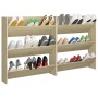 Zapateros de pared 2 uds contrachapada roble Sonoma 80x18x90 cm | Foro24.es | Tu tienda online para hogar, jardín y más Foro24.es