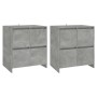 Aparadores 2 uds madera de ingeniería gris hormigón 70x41x75 cm by , Sideboards - Ref: Foro24-3098092, Price: 167,16 €, Disco...