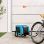 Remolque de bicicleta mascotas hierro tela Oxford azul negro von , Kinderwagen für Haustiere - Ref: Foro24-93995, Preis: 92,8...