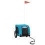Remolque de bicicleta mascotas hierro tela Oxford azul negro von , Kinderwagen für Haustiere - Ref: Foro24-93995, Preis: 92,8...