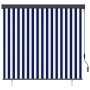 Estor enrollable de exterior azul y blanco 160x250 cm | Foro24.es | Tu tienda online para hogar, jardín y más Foro24.es