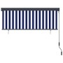 Estor enrollable de exterior azul y blanco 160x250 cm | Foro24.es | Tu tienda online para hogar, jardín y más Foro24.es
