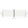 Toldo lateral retráctil crema 200x600 cm by vidaXL, Umbrellas - Ref: Foro24-318007, Price: 80,56 €, Discount: %