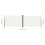 Toldo lateral retráctil crema 200x600 cm de vidaXL, Sombrillas - Ref: Foro24-318007, Precio: 110,24 €, Descuento: %