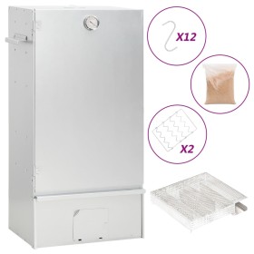 Horno ahumador de BBQ con generador humo frío acero galvanizado by , Barbecues - Ref: Foro24-3200765, Price: 150,73 €, Discou...