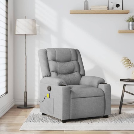 Sillón reclinable de masaje de tela gris claro von , Sessel - Ref: Foro24-374130, Preis: 247,83 €, Rabatt: %