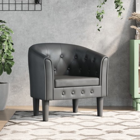 Sillón cuero sintético gris | Foro24.es | Tu tienda online para hogar, jardín y más Foro24.es