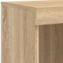 Aparador con luces LED roble Sonoma 202x37x100 cm | Foro24.es | Tu tienda online para hogar, jardín y más Foro24.es