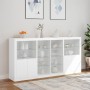 Aparador con luces LED blanco 202x37x100 cm by , Sideboards - Ref: Foro24-3209184, Price: 249,02 €, Discount: %