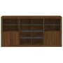 Aparador con luces LED roble marrón 202x37x100 cm von , Sideboards - Ref: Foro24-3209190, Preis: 269,71 €, Rabatt: %