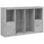 Aparador con luz LED 3 pzas madera de ingeniería gris hormigón by , Sideboards - Ref: Foro24-3209138, Price: 222,12 €, Discou...
