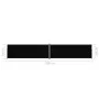 Black retractable side awning 220x1200 cm by vidaXL, Umbrellas - Ref: Foro24-318084, Price: 162,16 €, Discount: %