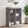 Aparador con luces LED gris Sonoma 81x37x100 cm von , Sideboards - Ref: Foro24-836719, Preis: 89,16 €, Rabatt: %