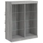 Aparador con luces LED gris Sonoma 81x37x100 cm von , Sideboards - Ref: Foro24-836719, Preis: 89,16 €, Rabatt: %