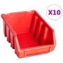 Kit de cajas de almacenaje 29 pzas paneles de pared rojo/negro | Foro24.es | Tu tienda online para hogar, jardín y más Foro24.es