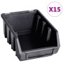 Kit de cajas de almacenaje 29 pzas paneles de pared rojo/negro | Foro24.es | Tu tienda online para hogar, jardín y más Foro24.es