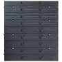 Kit de cajas de almacenaje 29 pzas paneles de pared rojo/negro | Foro24.es | Tu tienda online para hogar, jardín y más Foro24.es