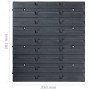 Kit de cajas de almacenaje 29 pzas paneles de pared rojo/negro | Foro24.es | Tu tienda online para hogar, jardín y más Foro24.es