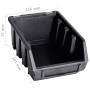 Kit de cajas de almacenaje 29 pzas paneles de pared rojo/negro | Foro24.es | Tu tienda online para hogar, jardín y más Foro24.es