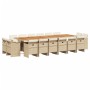 Set comedor de jardín 17 pzas con cojines ratán sintético beige | Foro24.es | Tu tienda online para hogar, jardín y más Foro24.es