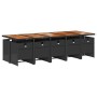 Set de comedor jardín 11 pzas con cojines ratán sintético negro by , Garden sets - Ref: Foro24-3210579, Price: 1,00 €, Discou...