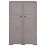 Kunststoff-Kleiderschrank, graues Holzdesign, 79 x 43 x 125 cm von vidaXL, Schließfächer und Lagerschränke - Ref: Foro24-3405...