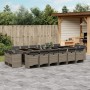 Set comedor de jardín 17 pzas y cojines ratán sintético gris von , Gartensets - Ref: Foro24-3210704, Preis: 1,00 €, Rabatt: %