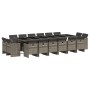 Set comedor de jardín 17 pzas y cojines ratán sintético gris von , Gartensets - Ref: Foro24-3210704, Preis: 1,00 €, Rabatt: %