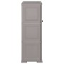 Kunststoff-Kleiderschrank, graues Holzdesign, 79 x 43 x 125 cm von vidaXL, Schließfächer und Lagerschränke - Ref: Foro24-3405...
