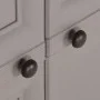Kunststoff-Kleiderschrank, graues Holzdesign, 79 x 43 x 125 cm von vidaXL, Schließfächer und Lagerschränke - Ref: Foro24-3405...
