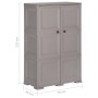 Plastic wardrobe gray wood design 79x43x125 cm by vidaXL, Lockers and storage cabinets - Ref: Foro24-340593, Price: 171,29 €,...