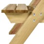 Picnic table with benches 110x123x73 cm impregnated pine wood by vidaXL, Garden tables - Ref: Foro24-318398, Price: 200,33 €,...