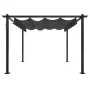 Garden gazebo with retractable roof anthracite gray 3x3 m by vidaXL, Tents and gazebos - Ref: Foro24-318535, Price: 437,95 €,...